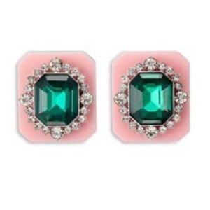 Kurt Geiger Stone Gem Resin Statement Stud Earrings